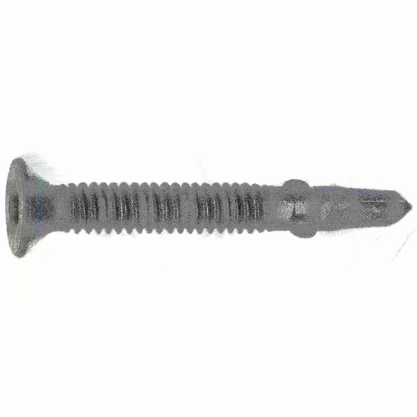 Midwest Fastener Self-Drilling Screw, #14 x 2 in, Gray Ruspert Steel Flat Head Torx Drive, 8 PK 30768